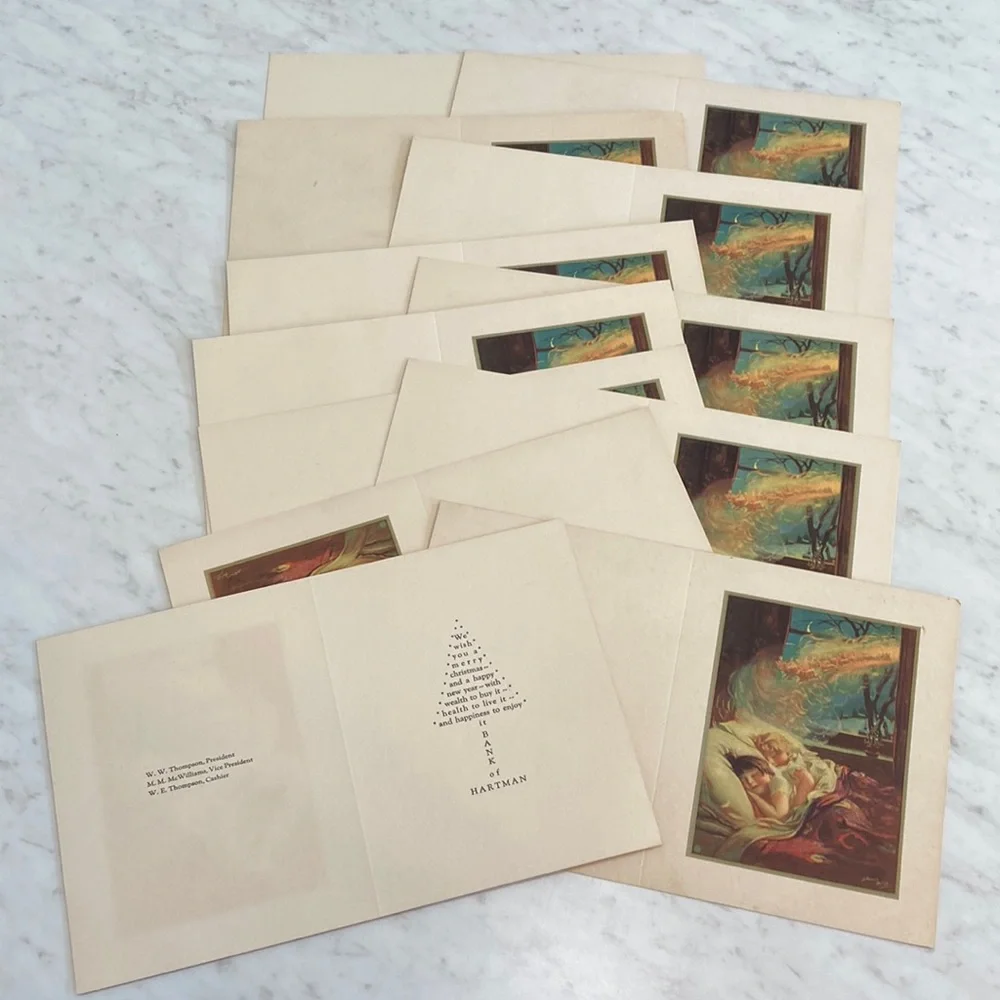 Vintage Bank Christmas Cards 12